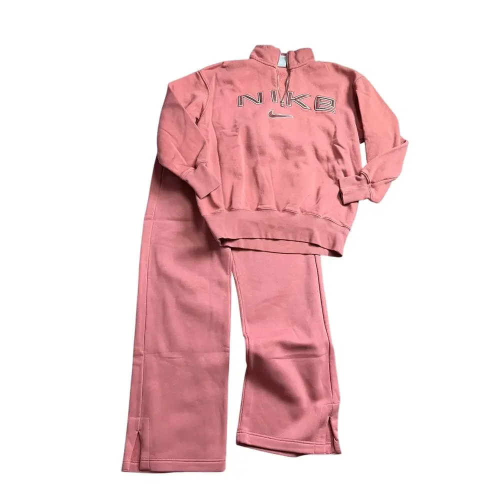 NWT Nike Fleece Sweatpants Set Mauve Women’s XS Matching Set